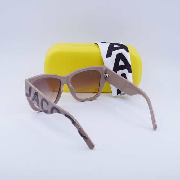 Marc Jacobs MARC 695/S 0NOY HA Square Sunglasses - Nude Brown\Brown Gradient - Picture 10 of 10